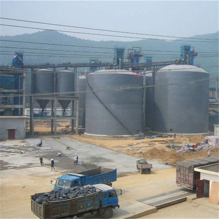 宜昌水泥钢板仓2座3000吨青岛项目进入施工